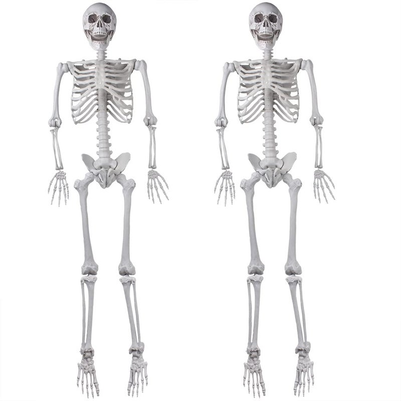 XONOR 2Packs 54ft Halloween Human Skeletons Life Size Full Body Bones with Movable Joints for Halloween Props Spooky Party Decoration - Image 2