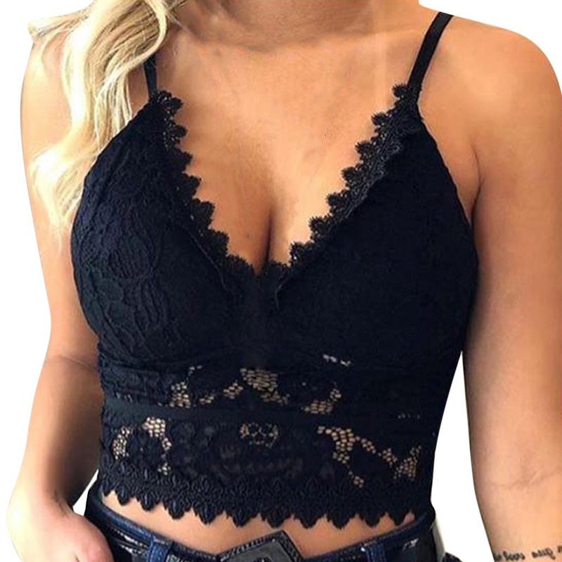 Cut-Out Lace Backless Top Female - Image 1