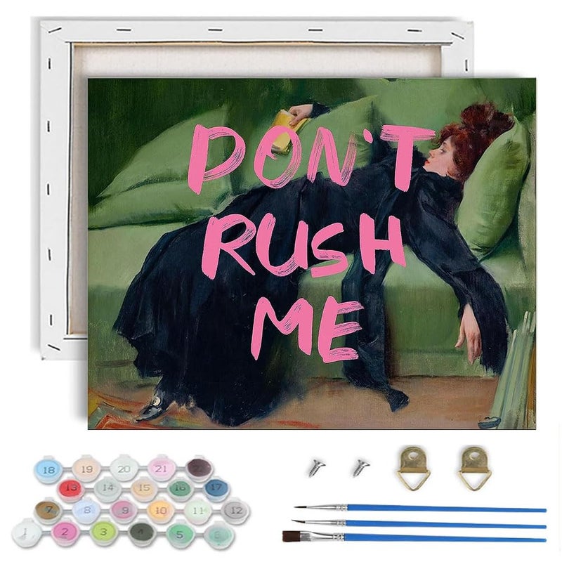 NEGEKFKX Woman Paint by Numbers Kit for Adults Beginner with Framed,Easy Adult Paint by Number Kits on Canvas DIY Painting for Beginners Art by Numbers for Home Wall Decor 10x12Inch - Image 1