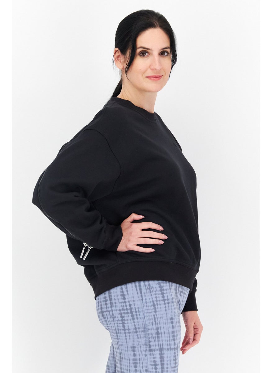 adidas Originals - Women Sportswear Fit Training Sweatshirt, Black - Image 1