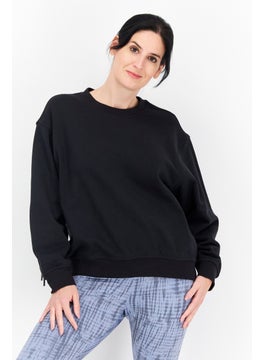 Women Sportswear Fit Training Sweatshirt, Black