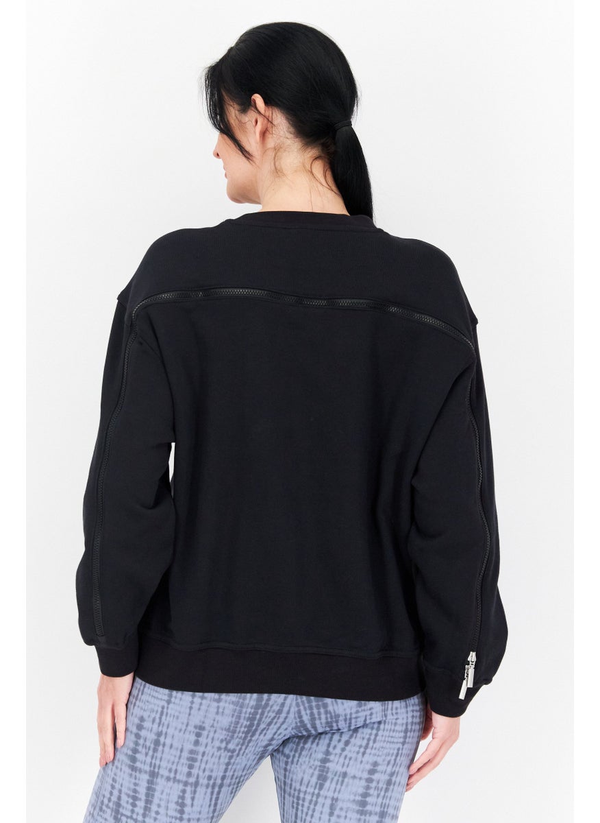 adidas Originals - Women Sportswear Fit Training Sweatshirt, Black - Image 1