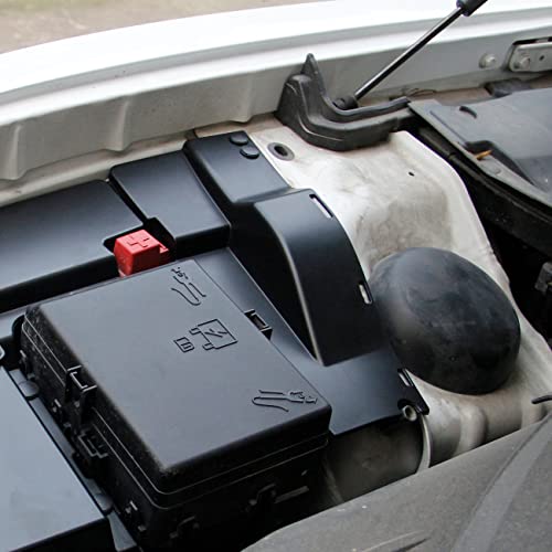 crosselec غطاء غبار جانبي بلاستيكي أسود لمحرك دودج تشارجر 2011-2022 (غطاء غبار سلك المحرك) - Image 3