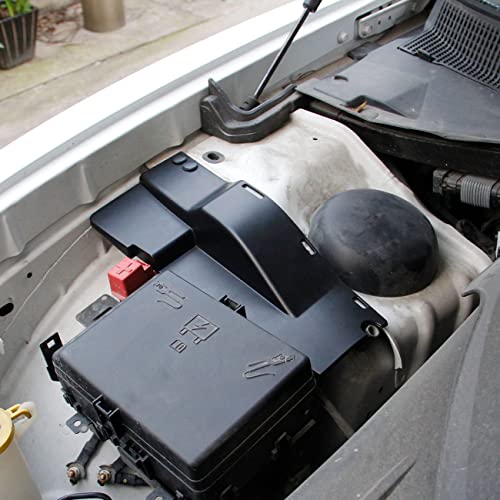 crosselec غطاء غبار جانبي بلاستيكي أسود لمحرك دودج تشارجر 2011-2022 (غطاء غبار سلك المحرك) - Image 2