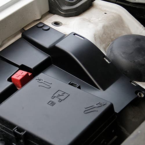 crosselec غطاء غبار جانبي بلاستيكي أسود لمحرك دودج تشارجر 2011-2022 (غطاء غبار سلك المحرك) - Image 4