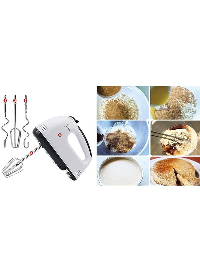 erorex Electric Hand Blender Mixer Hand Held Egg Beater 7 Speed Mixer Immerison Blender Included 4 Stainless Steel Stirrer Cream Cake Mixers Tool - Image 3