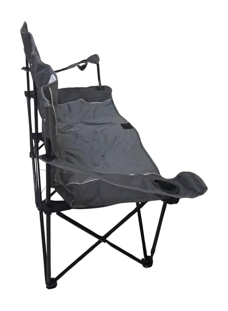 Double Camping Chair, Loveseat Camping Chair with Folding Camping Table, 2 Person Outdoor Folding Camping Chairs for Adults, Cup Holders & Carry Bag for Outside Travel, Supports 500lbs - Image 3