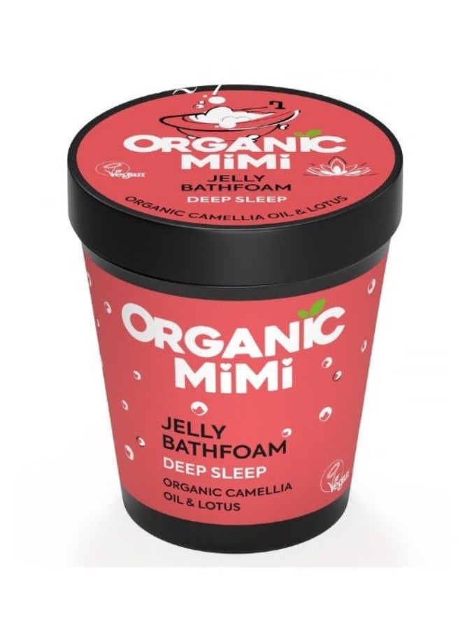 organic mimi Jelly Bathfoam Deep Sleep  With Organic Camellia & Lotus 200 Ml 
