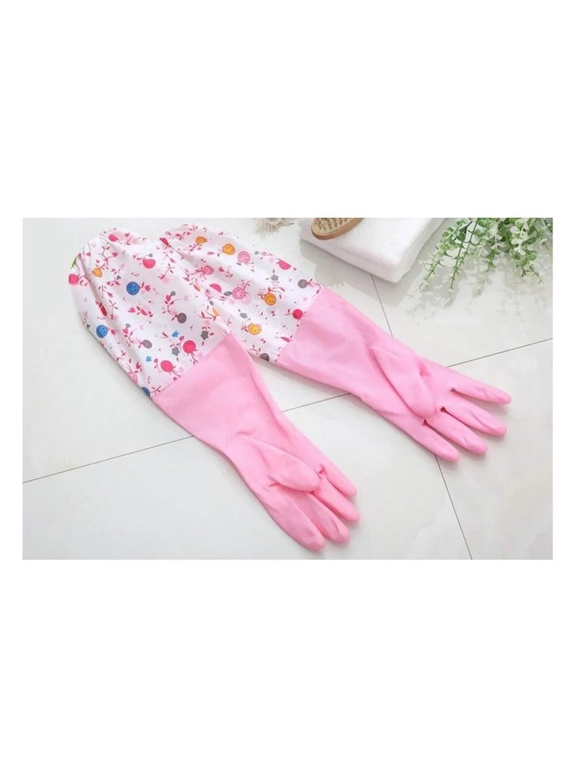 High Quality Multicolor Elbow Kitchen Gloves  - Image 1