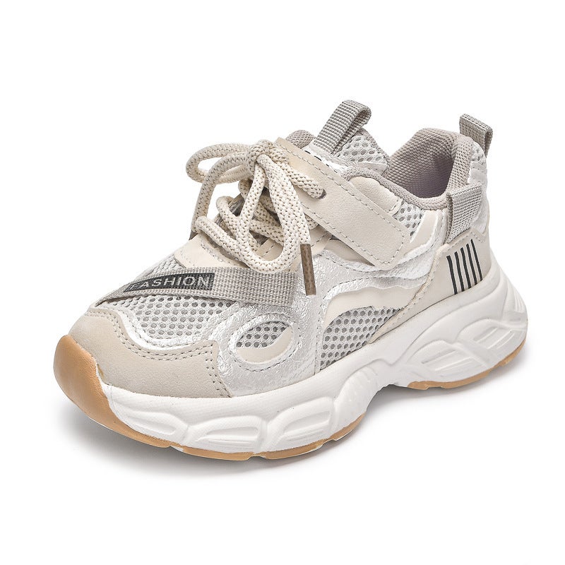 Mesh Sneakers Lightweight Flexible Sole Walking Shoes For Kids Indoor And Outdoor Activities - Image 1