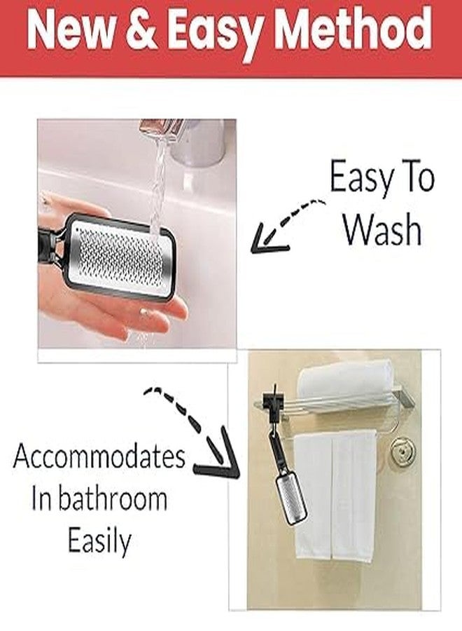 Fovrtye Foot Scrubber, Metal Callus Remover, Heel and Foot Scraper, Professional Pedicure File - Image 2