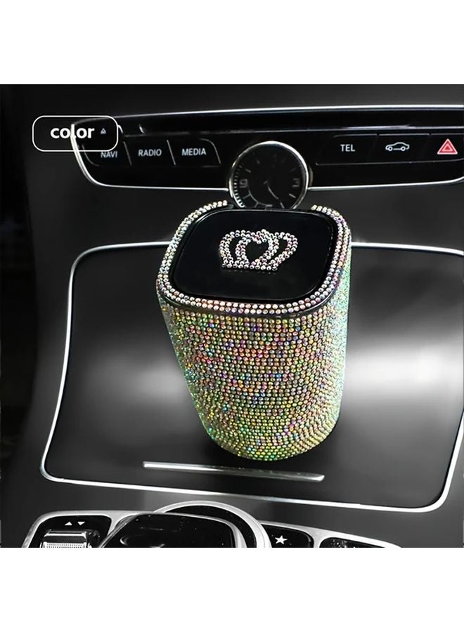 مطفأة سجائر سيارة وردية اللون على شكل ماسة مع غطاء مقاومة للرياح، مانعة للروائح، مقاومة للهب، إكسسوار سيارات - Image 5