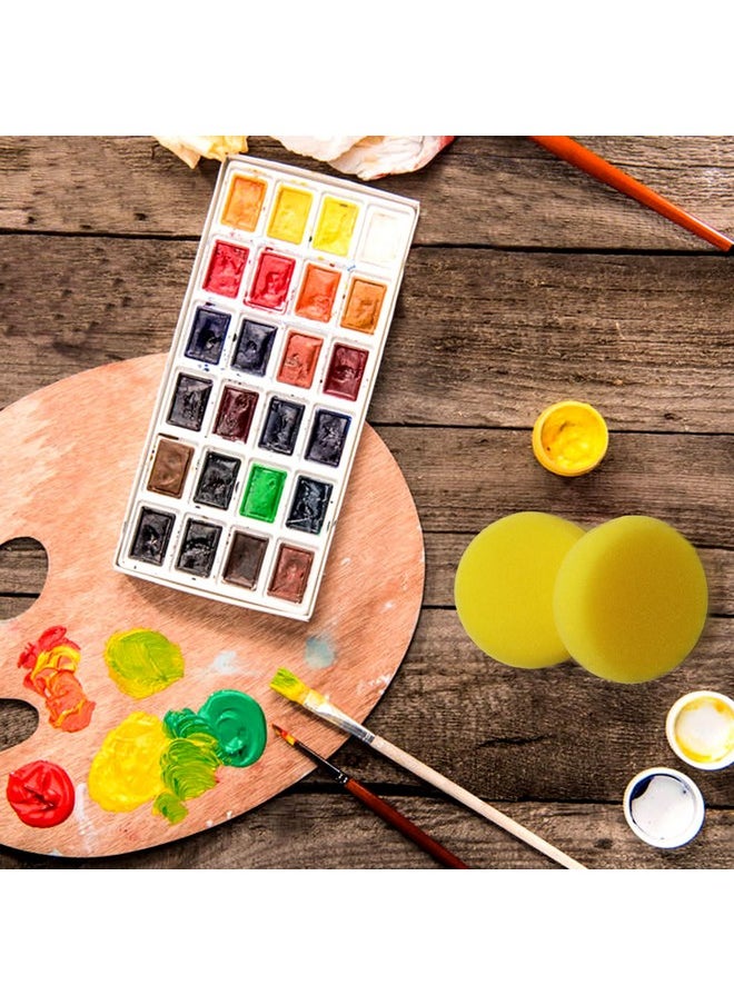 Hapy Shop - Hapy Shop 24 Pack Round Painting Sponge Synthetic Artist Sponges Ceramic Sponges for Painting, Crafts, Ceramics, Household Use and More, 2.8 Inch - Image 1