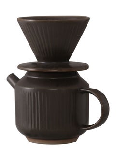 Perfii Premium Ceramic Pour-Over Coffee Set with Unique Design and Reusable Long Lasting Filters for Home Brewing and Quality Coffee Time  - Image 1