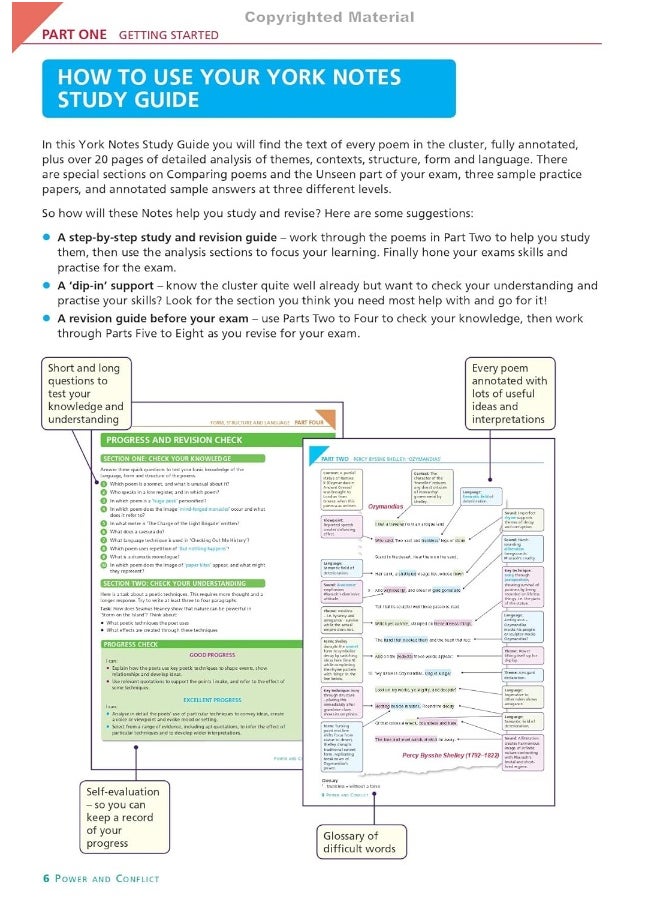 AQA Poetry Anthology - Power and Conflict: York Notes for GCSE everything you need to catch up, study and prepare for and 2023 and 2024 exams and assessments  - Image 5