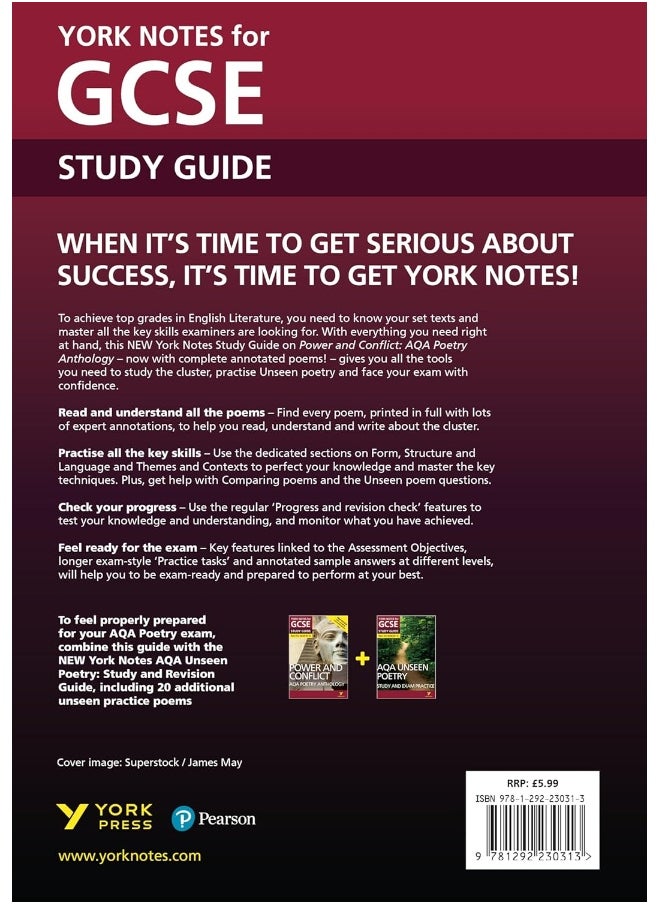 AQA Poetry Anthology - Power and Conflict: York Notes for GCSE everything you need to catch up, study and prepare for and 2023 and 2024 exams and assessments  - Image 2