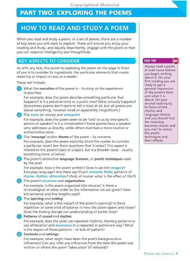 AQA Poetry Anthology - Power and Conflict: York Notes for GCSE everything you need to catch up, study and prepare for and 2023 and 2024 exams and assessments