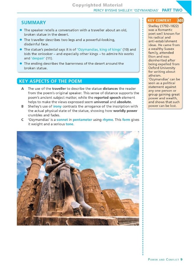 AQA Poetry Anthology - Power and Conflict: York Notes for GCSE everything you need to catch up, study and prepare for and 2023 and 2024 exams and assessments