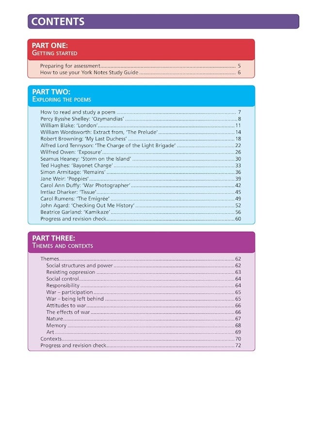 AQA Poetry Anthology - Power and Conflict: York Notes for GCSE everything you need to catch up, study and prepare for and 2023 and 2024 exams and assessments