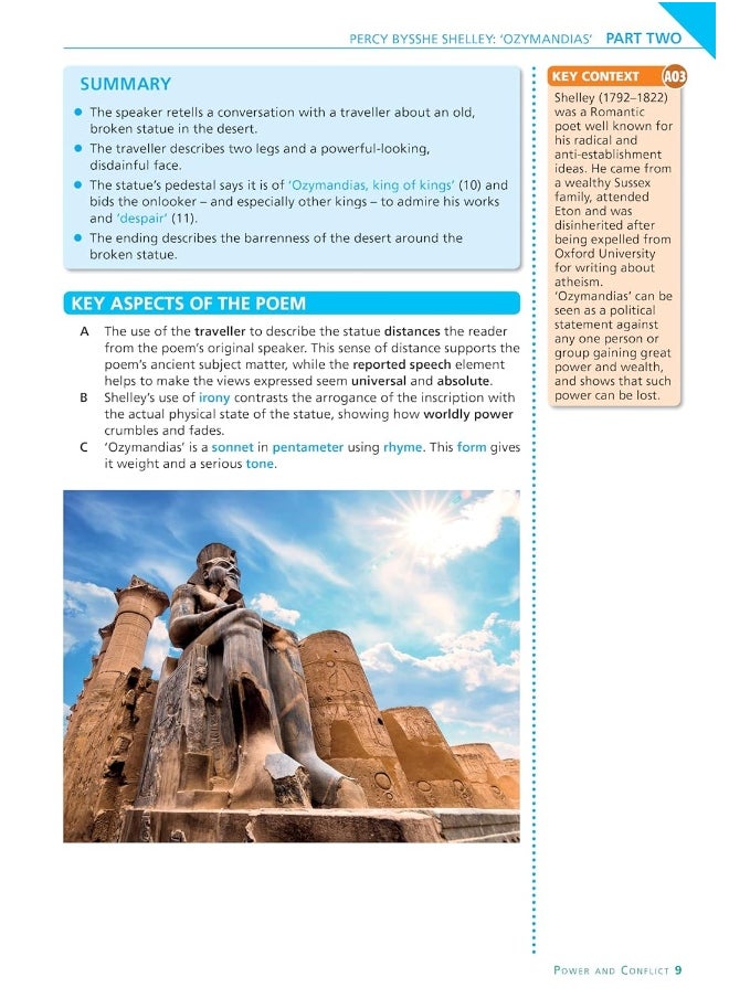 AQA Poetry Anthology - Power and Conflict: York Notes for GCSE everything you need to catch up, study and prepare for and 2023 and 2024 exams and assessments