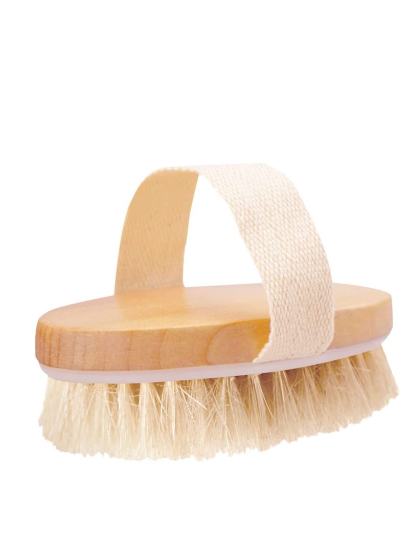 كابتن تيك Dry Skin Body Brush - Improves Skin's Health and Beauty - Remove Dead and Toxins, Cellulite Treatment, Lymphatic Functions, Exfoliates, Stimulates Blood Circulation