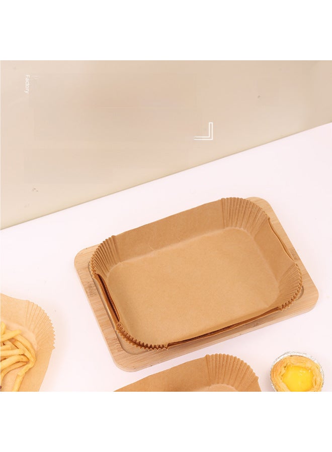 Air Fryer Paper Rectangular Ninja Double Pot Special Paper Oil-absorbing Paper Silicone Oil Paper Baking Oven Special Supply-Specifications:Opp Bag White 50pc "22*14]  - Image 4