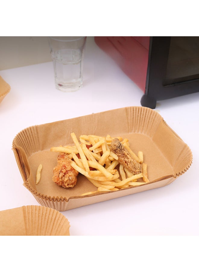 Air Fryer Paper Rectangular Ninja Double Pot Special Paper Oil-absorbing Paper Silicone Oil Paper Baking Oven Special Supply-Specifications:Opp Bag White 50pc "22*14]  - Image 5