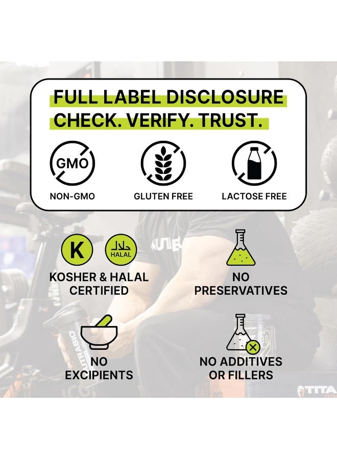 NutraBio Creatine Monohydrate - Micronized and Pure Grade - Supports Muscle Energy and Strength - (500 Grams) - Unflavored - Image 5