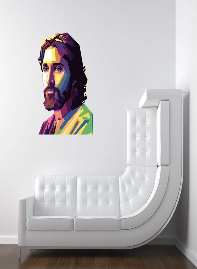 VCREATE DECOR ملصق حائط يسوع من VCREATE DECOR (فينيل PVC، المقاس: 58 سم × 48 سم) - Image 2