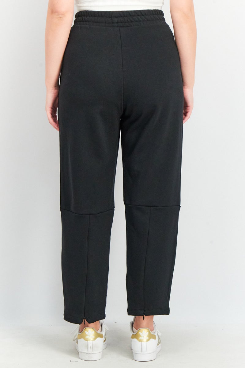 adidas Originals Women Sportswear Fit Solid Jogger Pants, Black - Image 4