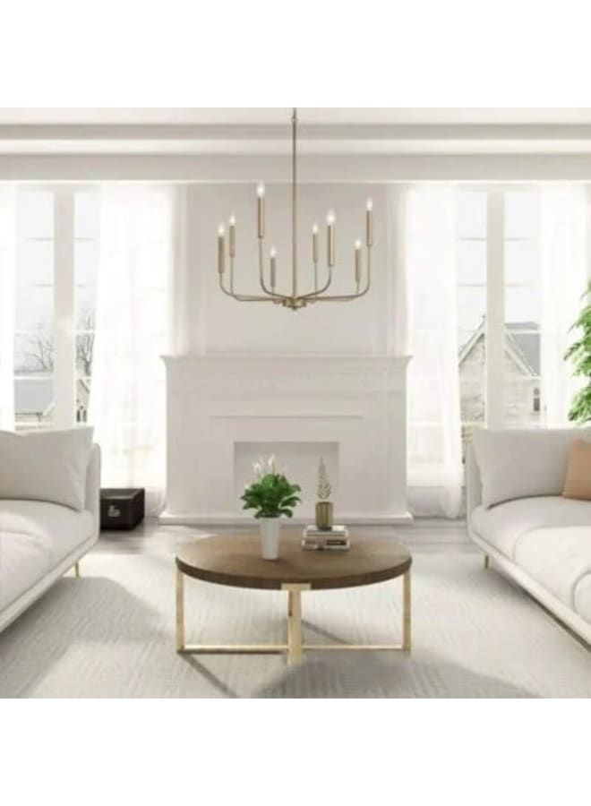 Wahag Modern Candelabra Chandelier Required Bulb Type: 8 x E14 (Not Included)  - Image 2