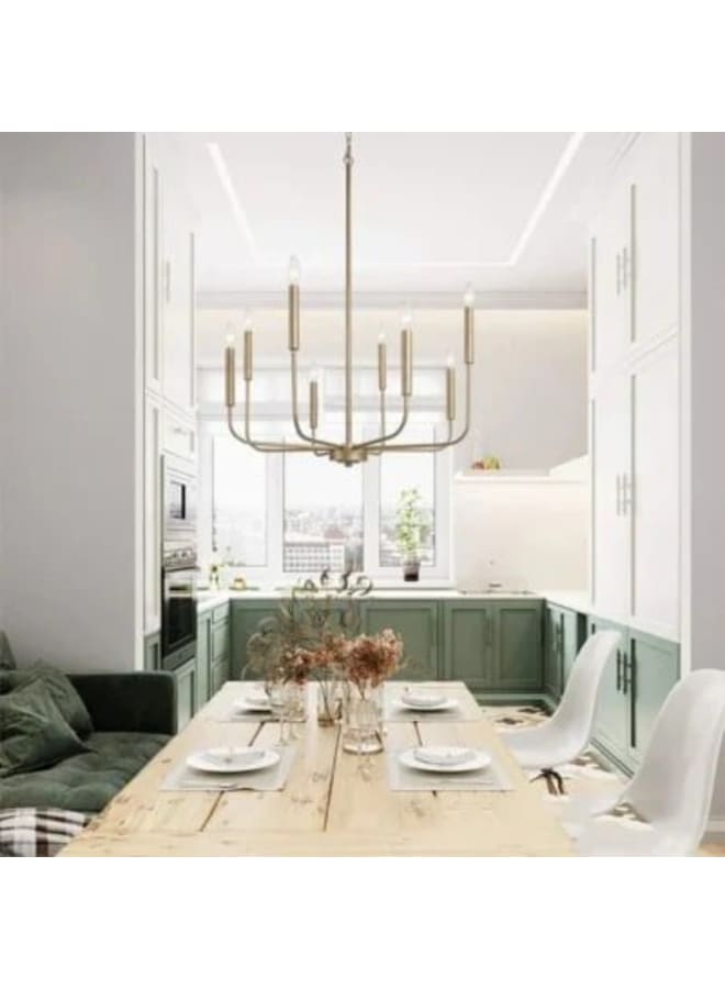 Wahag Modern Candelabra Chandelier Required Bulb Type: 8 x E14 (Not Included)  - Image 4