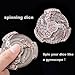 FTNNGIME 7in1 Spinner DND Dice Set Rotate Metal Rotate Dungeons and Dragons DND Compass Dice Cool RPG Role Playing Table Game Dice - Image 4