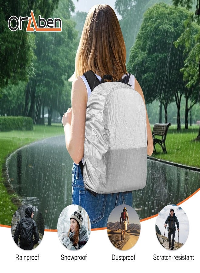 Oraben Heavy Duty Mesh Backpack with Rain Cover -Swim & Gym Bag with 15.6â€ Laptop Sleeve, Large See Through Backpack, Black, Large, Mesh Backpack - Image 5