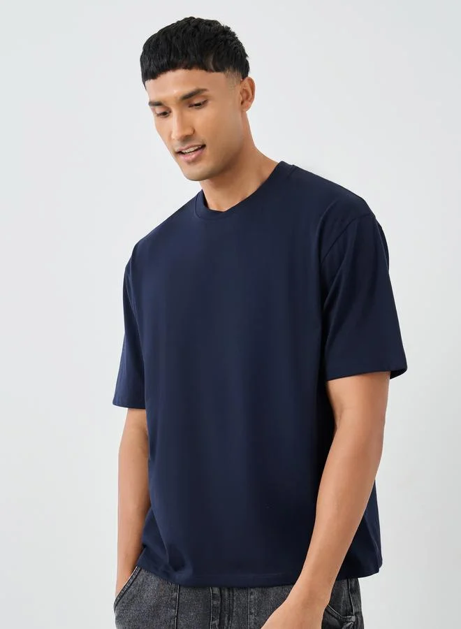 Styli Styli Set of 3 - Cotton Rich Oversized Crew Neck T-Shirt