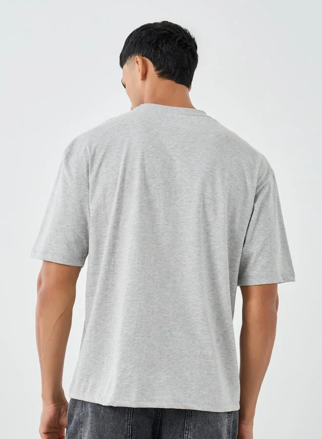 Styli Styli Set of 3 - Cotton Rich Oversized Crew Neck T-Shirt