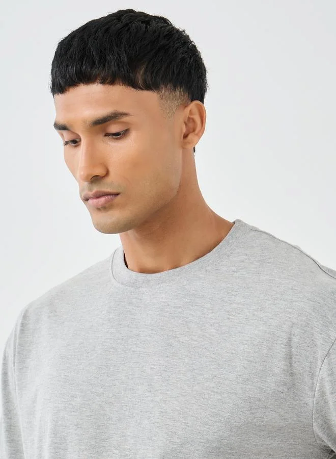 Styli Styli Set of 3 - Cotton Rich Oversized Crew Neck T-Shirt