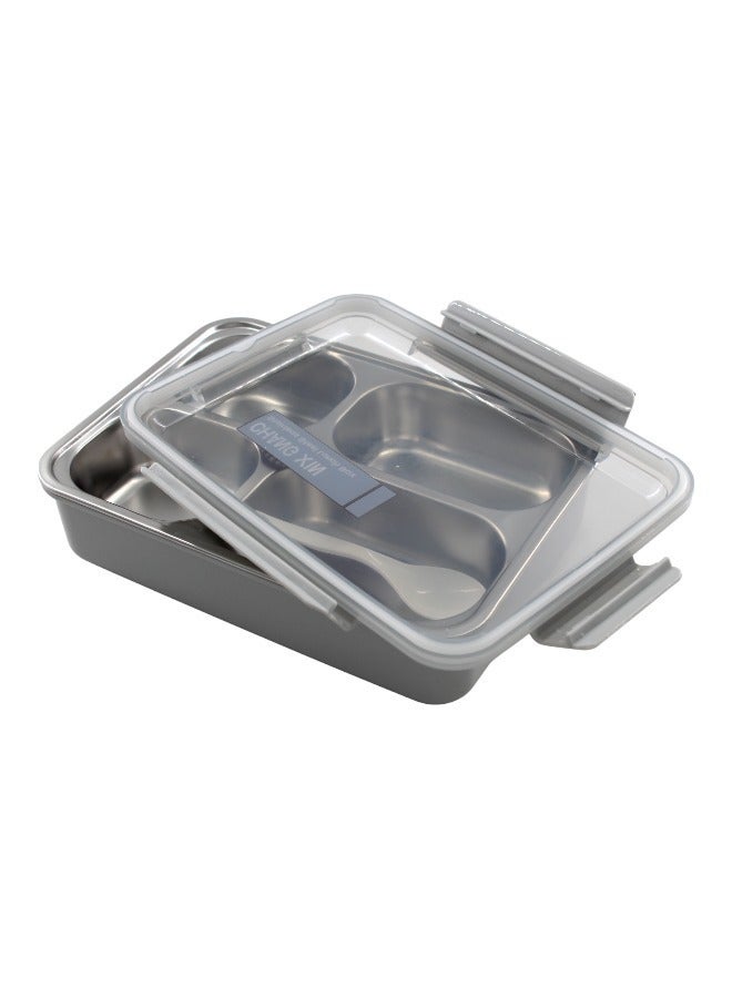 Toy Box Leak Proof 3 Compartment Stainless Steel Lunch Boxes Tiffin Box for Adult Kids Lunch Box - Image 3