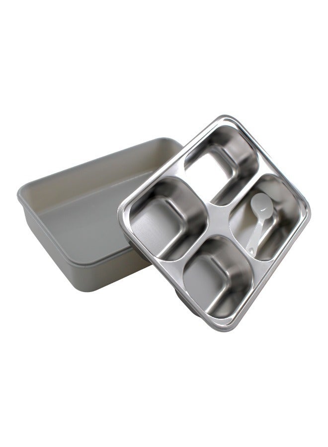 Toy Box Leak Proof 3 Compartment Stainless Steel Lunch Boxes Tiffin Box for Adult Kids Lunch Box - Image 2