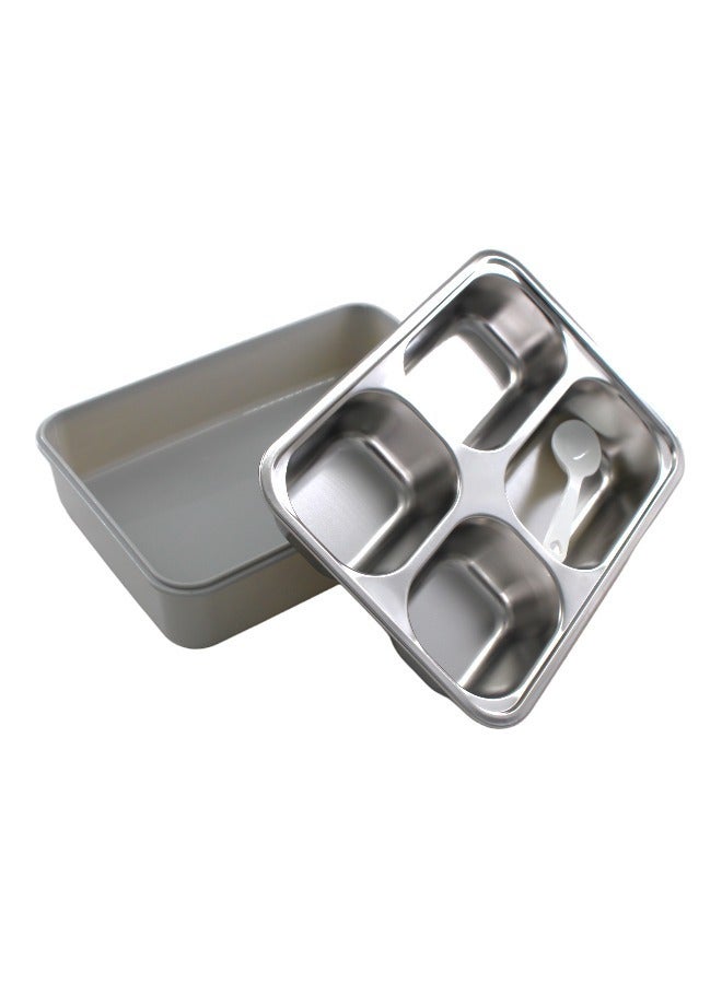 Toy Box Leak Proof 3 Compartment Stainless Steel Lunch Boxes Tiffin Box for Adult Kids Lunch Box - Image 4