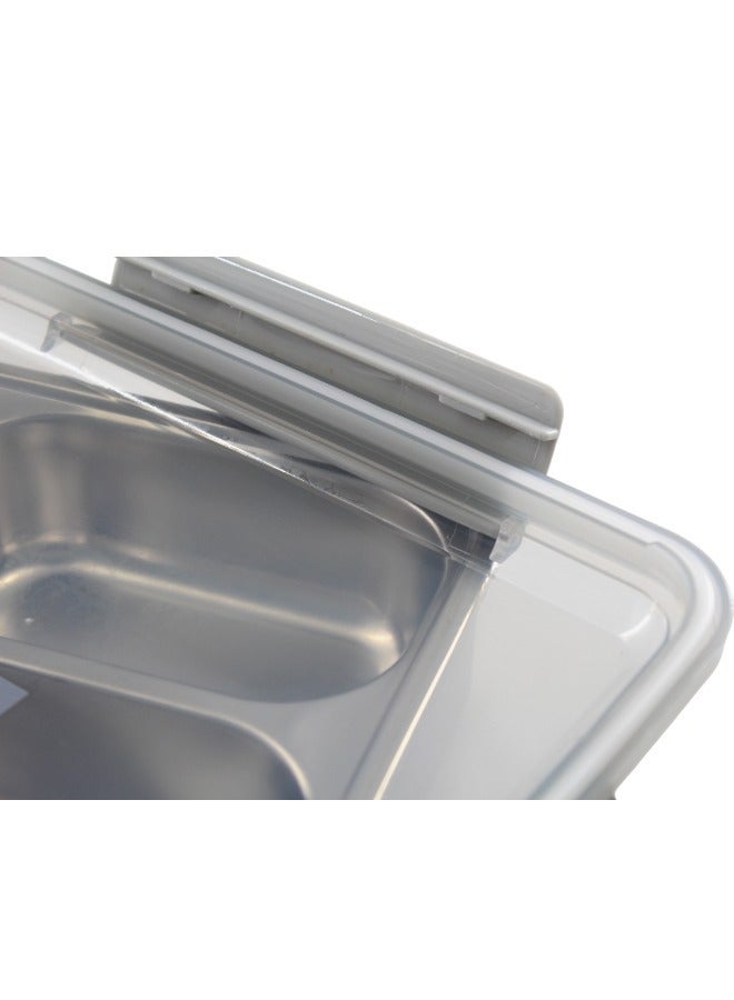 Toy Box Leak Proof 3 Compartment Stainless Steel Lunch Boxes Tiffin Box for Adult Kids Lunch Box - Image 5