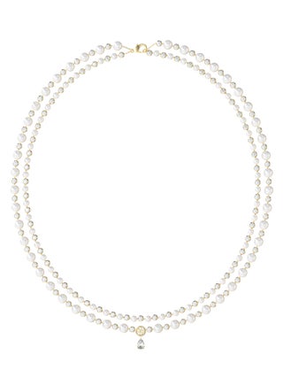 قلادة شعار لؤلؤية صغيرة