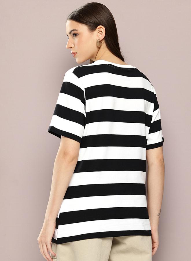Dillinger Women Oversized Striped T-Shirt - Image 4
