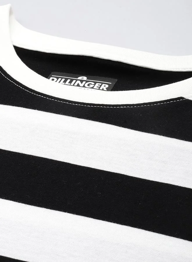 ديلينجر تيشيرت نسائي مخطط كبير الحجم