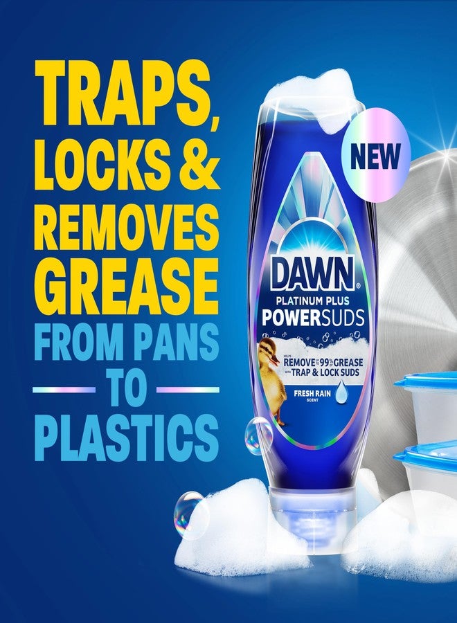 Dawn Platinum Plus PowerSuds Liquid Dish Soap, 51.5 oz. Refill - Image 2