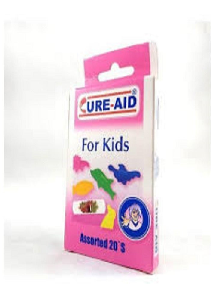 CURE AID PLASTER ADHESIVE FOR KIDS PINK 20PCS