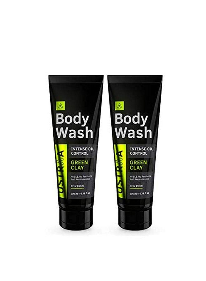 Ustraa Body Washgreen Clay 250 Ml Set Of 2 Intense Oil Control Removes Excess Oil No Postshower Dryness Intense Foaming Without Sulphates - Image 2