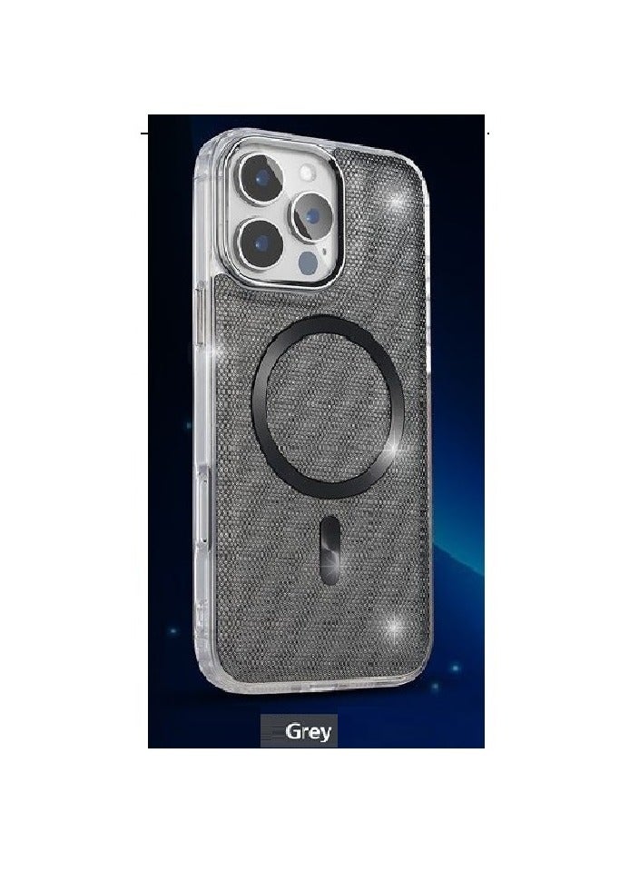 IP13 PRO MAX SHINING WITH MAGSAFE MAGNETIC CASE IPHONE 13 PRO MAX (Design- 140) [GREY Color]