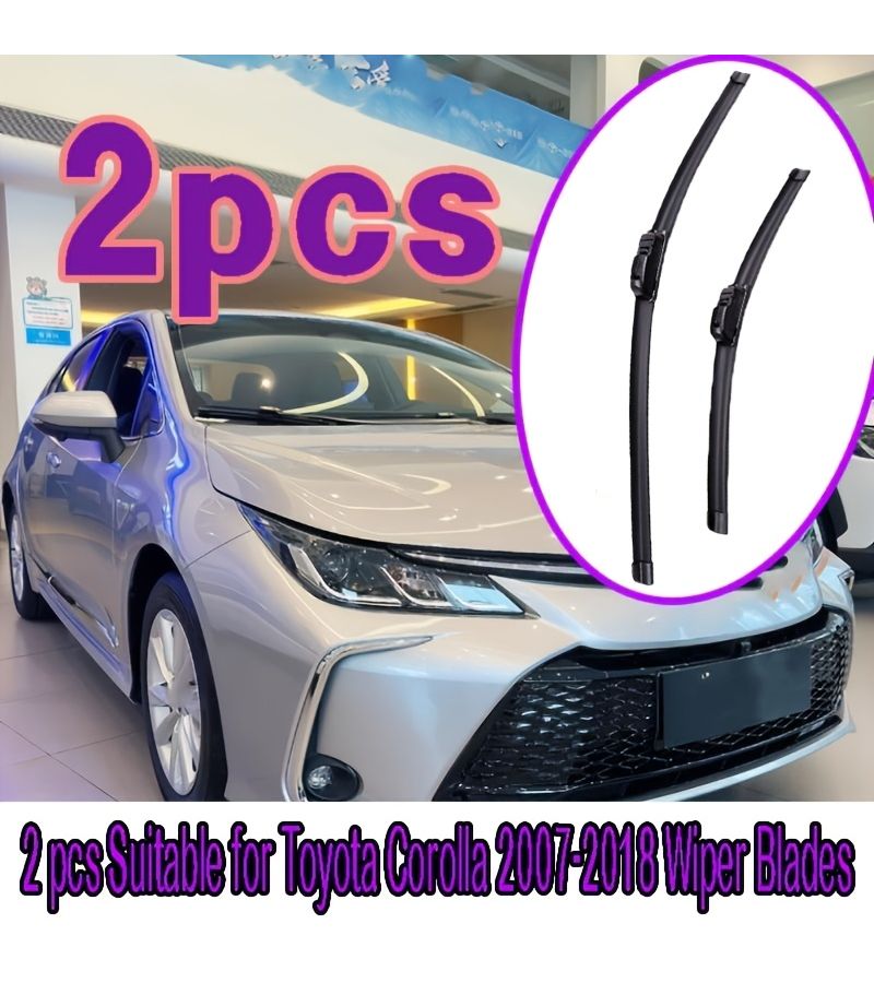 2pcs Wiper Blades For Toyota Corolla 2007 2008 2009 2010 2018 - Image 1