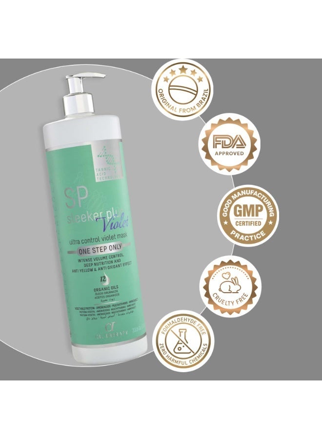 أس بي بروتين الشعر البرازيلي سليكر بلاس فيوليت – للشعر الأشقر والمصبوغ – 1000 مل - Image 4